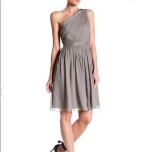 J.Crew one shoulder chiffon dress!